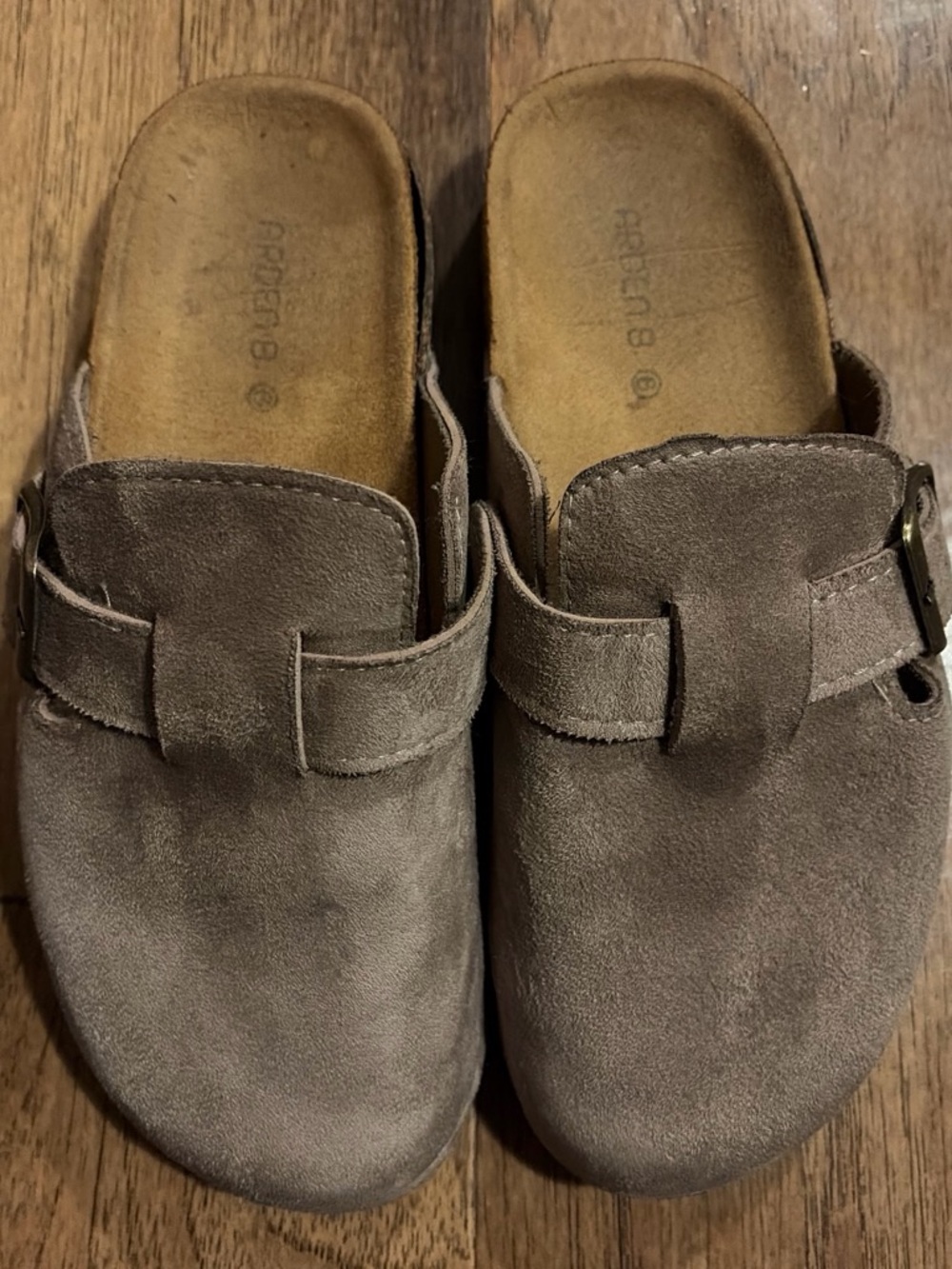 Suede Slip-On Clog in Brown - Arden B